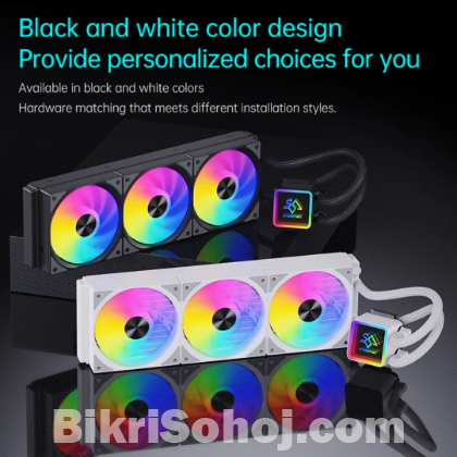 SNOWMAN KS 360 ARGB ALL IN ONE ( AIO ) LIQUID COOLER BK .